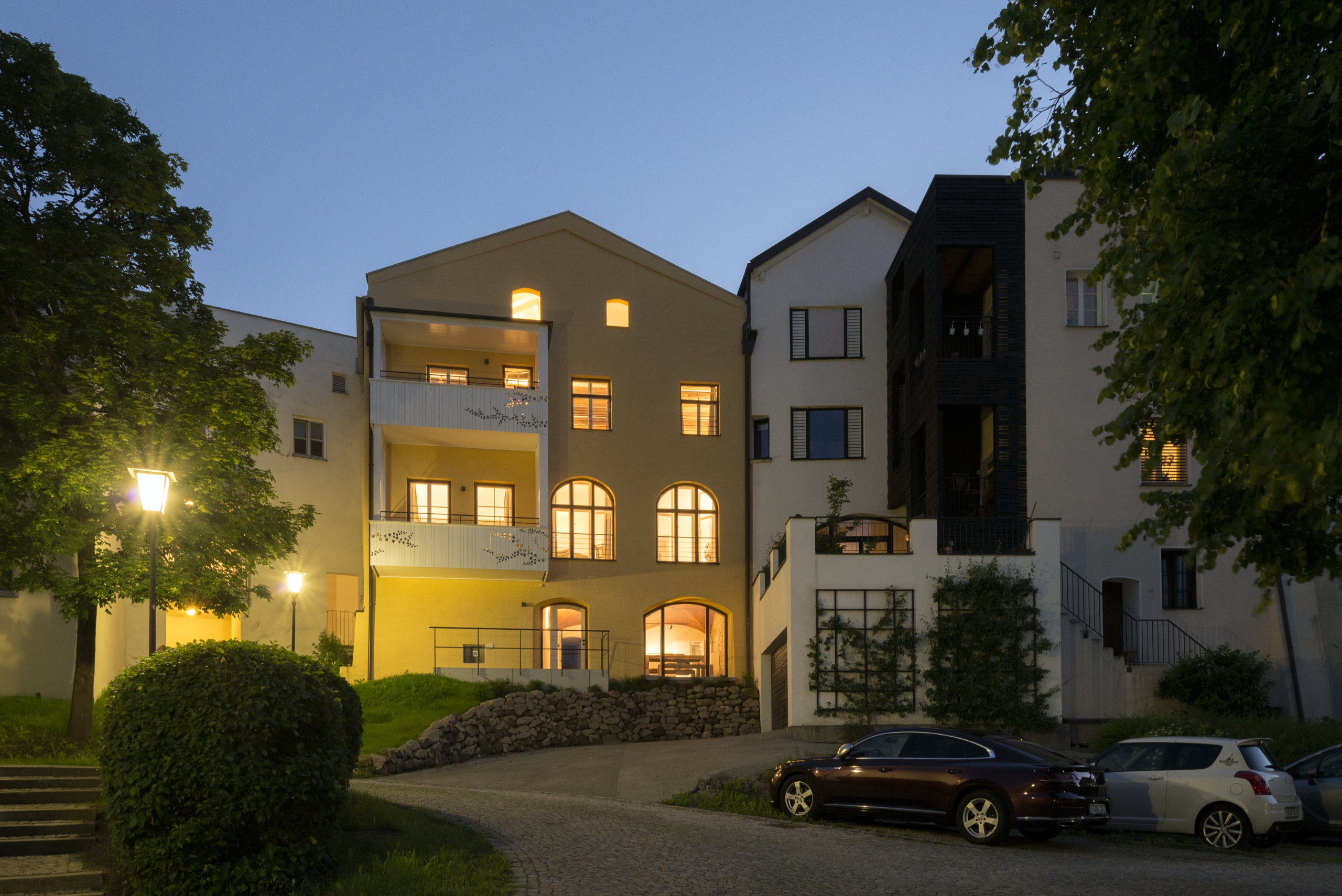 Wandingerhaus Kraiburg Ansicht Nacht